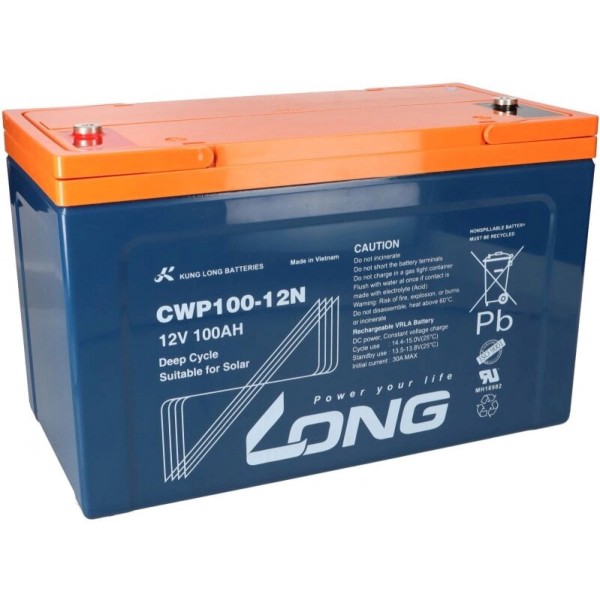 Тягов Lead Carbon (Оловно-Карбонов) акумулатор 12V 100Ah LONG