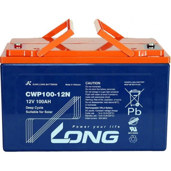 Тягов Lead Carbon (Оловно-Карбонов) акумулатор 12V 100Ah LONG