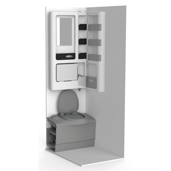 Standard Bathroom Unit with Folding Washbasin