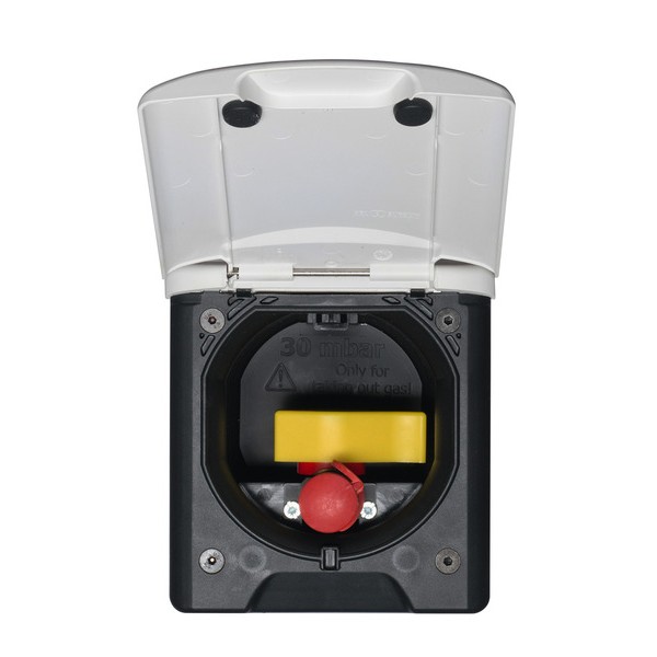 ABL External Gas Socket with Magnetic Lid – Light Grey