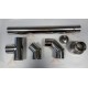 Коляно 90 градуса за димоотвод ф60 Inox