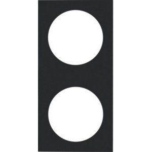 Berker INTEGRO Pure 2-fold frame black matt