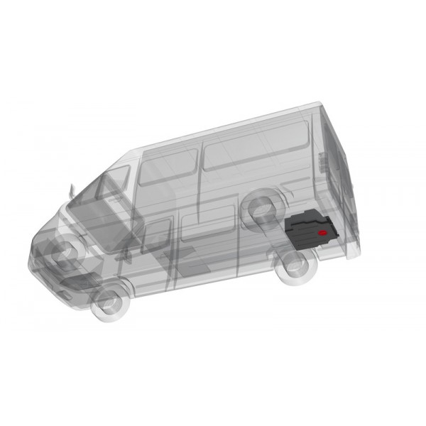 Резервоар за отпадъчна вода Aplast 90 L за Ford Transit от 2015 г. – монтаж под пода