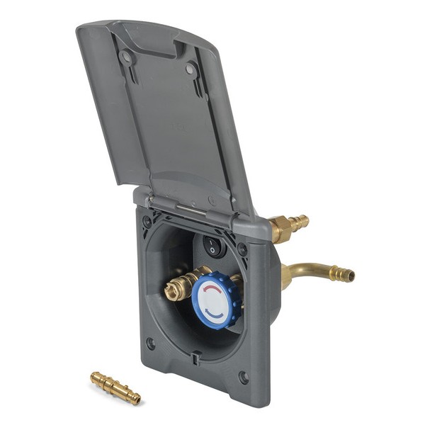 Exterior Shower Socket with Mixer & Quick Coupling – Black