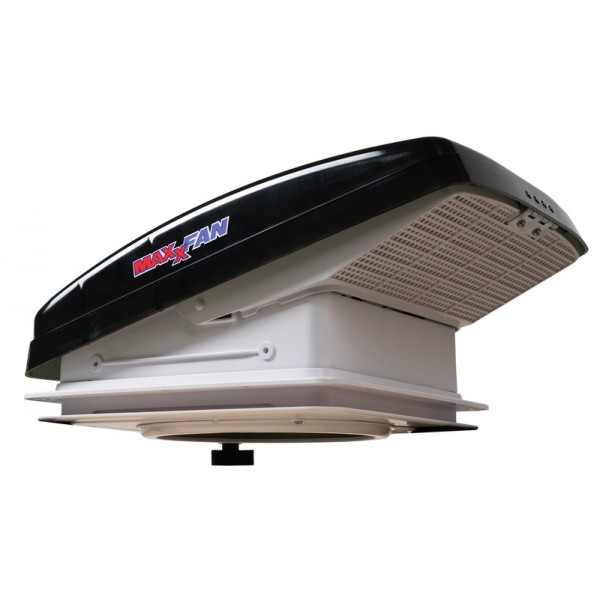 Люк с вентилатор MaxxFan Deluxe Compact 280 × 280 mm – черен