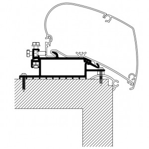 Адаптер за таван за Thule Omnistor – 6 Series, 4 × 50 cm