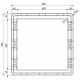 Adapter Frame for 400 × 400 mm Roof Openings – Fiat Ducato