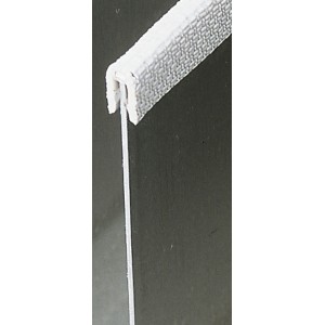 Edge protection profile - clamping range small - black - 10 m