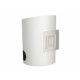 Silicone Toilet Brush with Integrated WC Cleaner Dispenser and Adhesive Holder – White/Grey