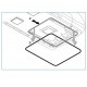 Truma уплътнителна рамка за климатик Aventa Comfort / Compact – за отвор 400 × 400 mm