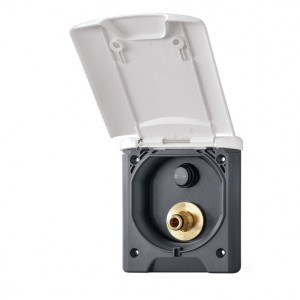 Gas socket 120 x 135 mm with magnetic closure - Black
