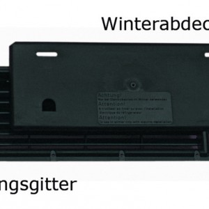Ventilation grille 375x150 mm, winter cover
