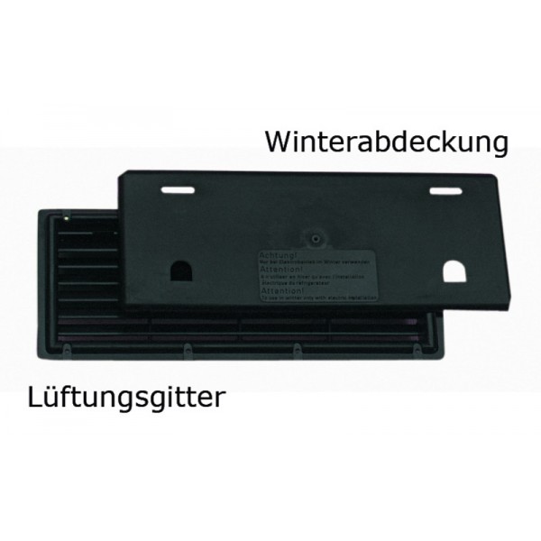 Ventilation grille 375x150 mm, winter cover