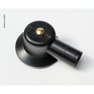 Water drain 39mm angled with plug