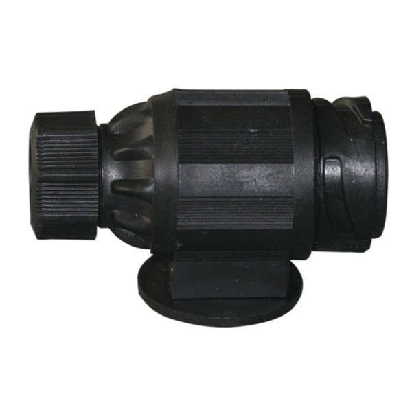 13-pole caravan plug with locking plate