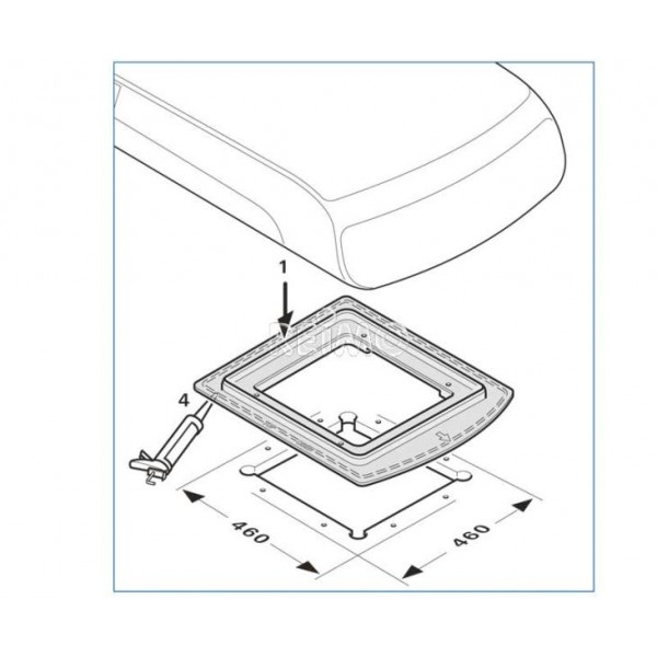 Truma уплътнителна рамка за климатик Aventa Comfort / Compact – за отвор 400 × 400 mm