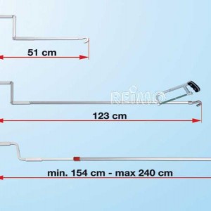 Манивела за тента Fiamma – 123 cm