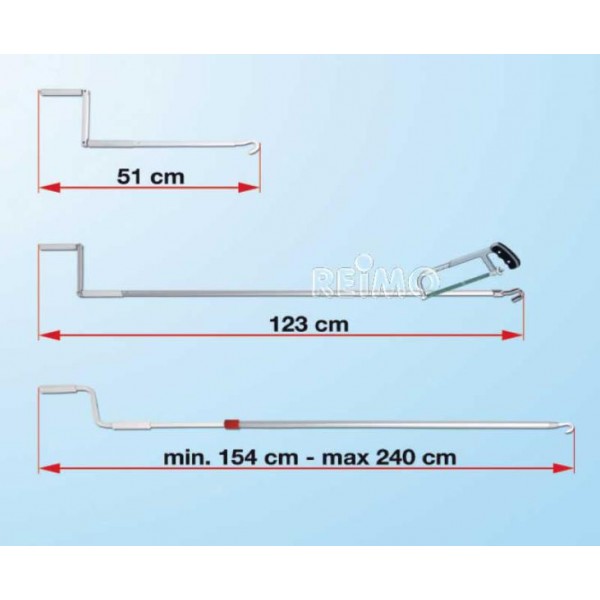 Манивела за тента Fiamma – 123 cm