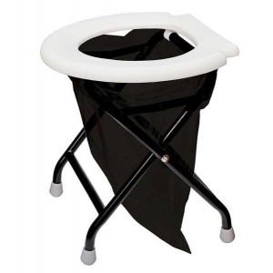 Folding toilet - White seat