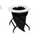 Folding toilet - White seat