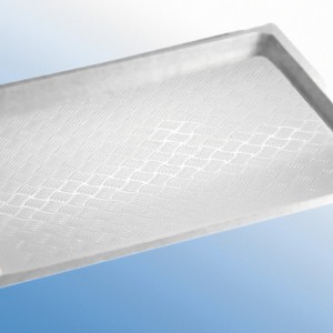 Plastic shower tray white, 915 x 820 x 53 mm