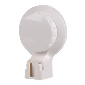 Toilet brush with suction cup, white