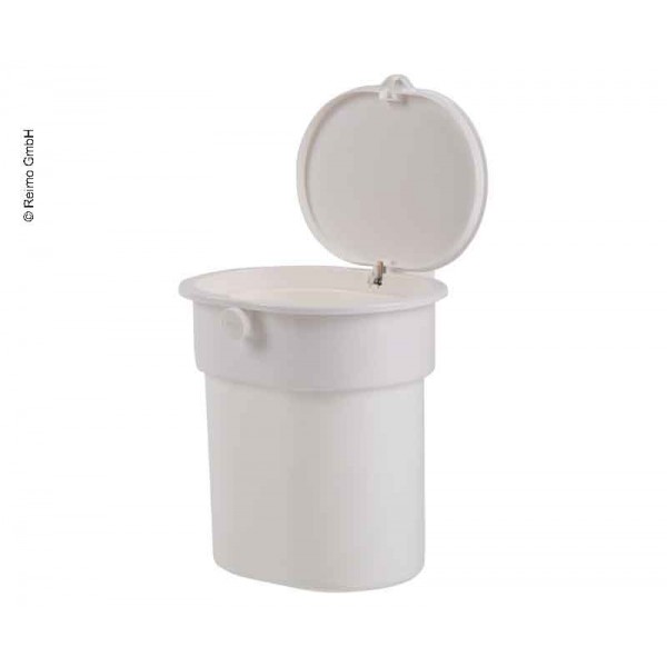 Waste bin with suction cup