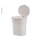 Waste bin with suction cup