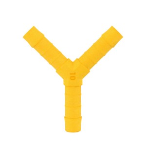 Y-connector for 10mm hose 2pcs. white yellow