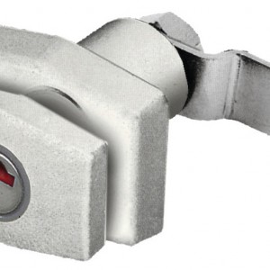 Бутонна ключалка PushLock квадратна – бяла, без цилиндър и ключ