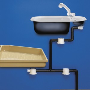 Drain for siphon sewage system, 33mm