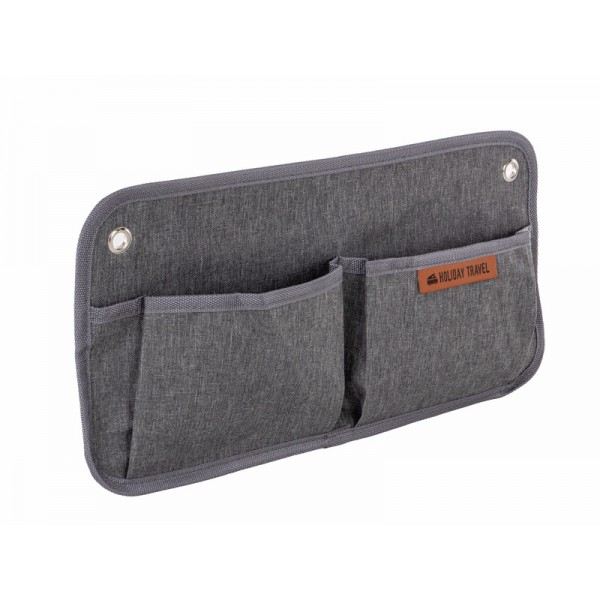 Holiday Travel 2 Organizer – 40 × 20 cm, 2 Pockets, Grey