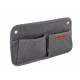 Holiday Travel 2 Organizer – 40 × 20 cm, 2 Pockets, Grey