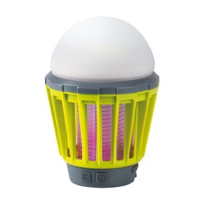 Battery camping light with mosquito protection