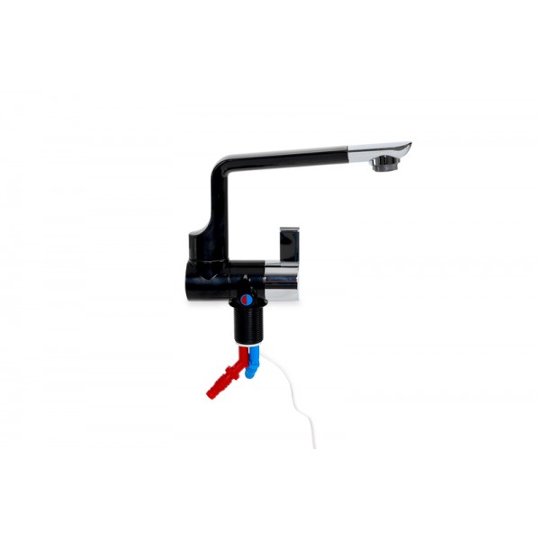 Comet Arona Automatic Water Mixer Tap, Black/Chrome