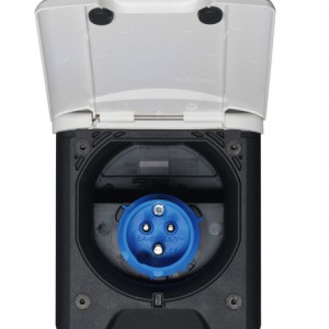 CEE Socket with magnetic lock - White - Loose