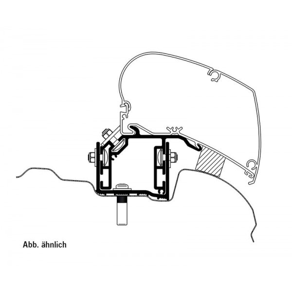 Адаптер за тента Thule Omnistor 6200/6300 за VW Crafter след 2017 г.