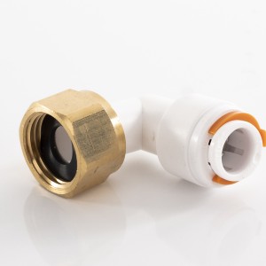 Ъглов преход 90° тръба към резба 1/2"