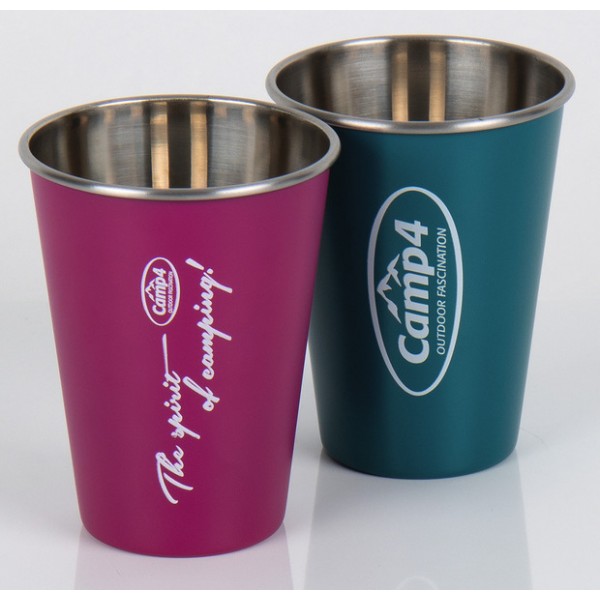 Чаши от неръждаема стомана Camp4 YOUNG 500 ml – 2 бр., Berry & Petrol