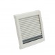 Roof hood with mosquito net 280 x 280 mm - frosted glass - interior frame Beige