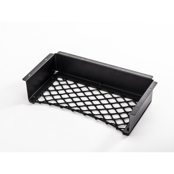 Aluminum frame with storage net L, black