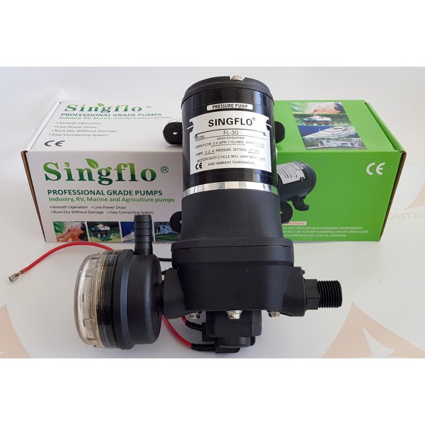 Water pump 12V, 10 L/m, 17 psi