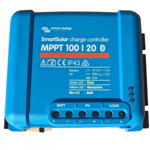 Victron Smart Solar MPPT 100/20 (12/24V-20A) Solar Controller with Bluetooth