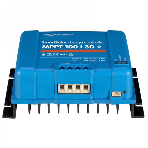 Victron Smart Solar MPPT 100/30 (12/24V-30A) Solar Controller with Bluetooth