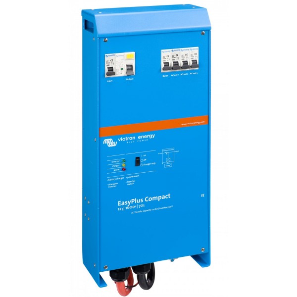 Victron EasyPlus C 12/1600/70-16 – комбиниран инвертор/зарядно устройство 12 V, 1600 VA