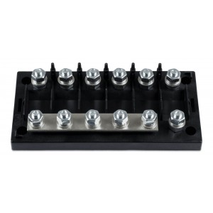 Victron Six-way fuse holder for Mega-fuse with busbar (250A) – шестпътен държател за MEGA предпазители