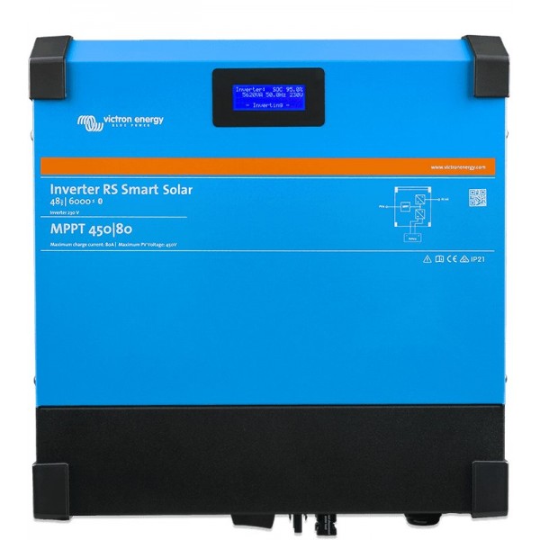 Victron Inverter RS 48/6000 230V Smart Solar – inverter with solar MPPT charger