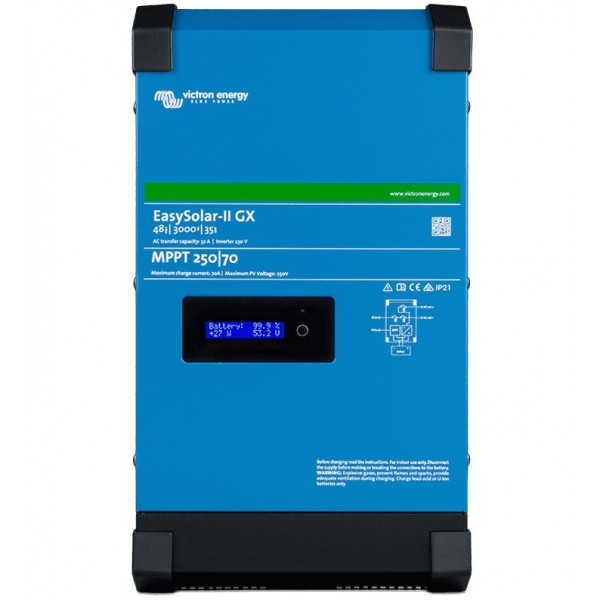 Victron EasySolar-II 48/4k5/55-32 MPPT 250/70 GX – integrated inverter/charger with solar MPPT controller