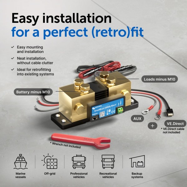 Victron SmartShunt 2000A – интелигентен монитор за батерии
