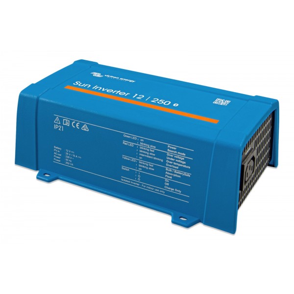 Victron Sun Inverter 12/250-15 IEC – sine wave inverter with PWM solar charger